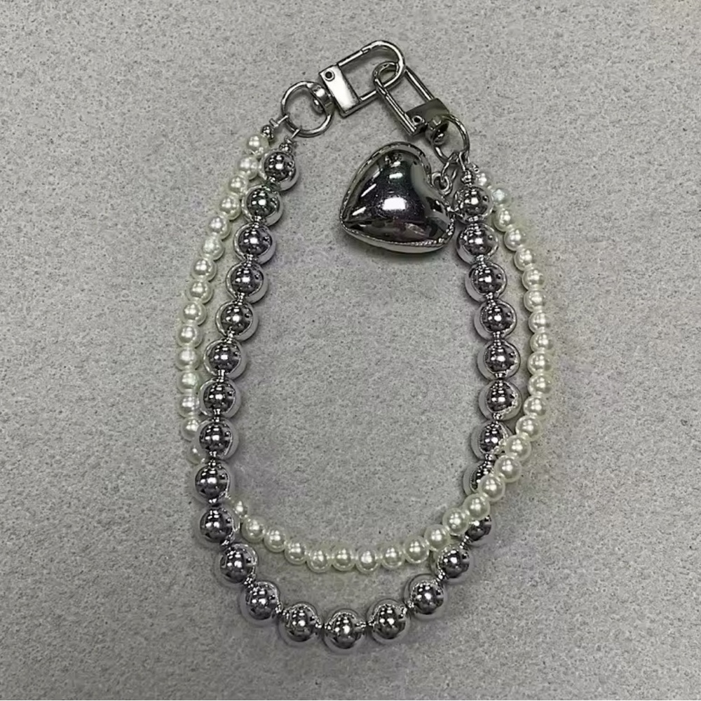 Love Bead Phone Charm With Y2K Accessories Keychain Camera Bag Pendant